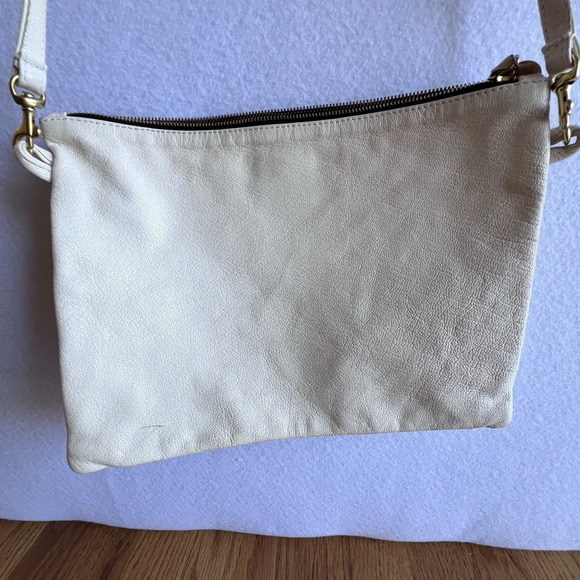 Clare V Cream Crossbody Bag Minimalist French Girl Chic Purse Lightweight - Picture 6 of 16